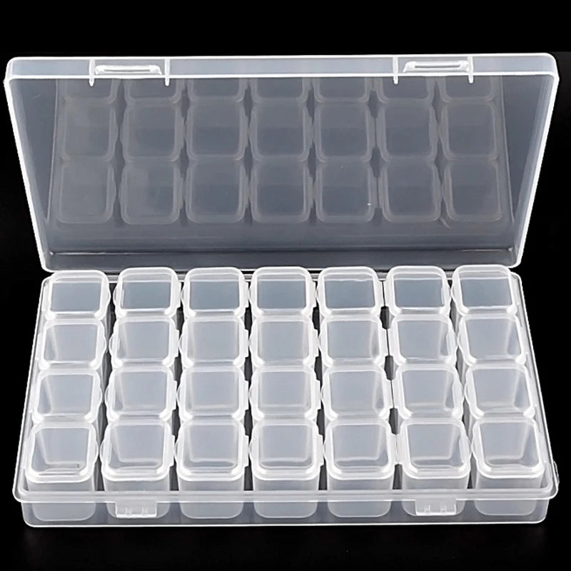 56 Grids Plastic Storage Jewelry Box Compartment Adjustable Container