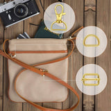 56 Pcs D Rings Lobster Claw Swivel Clasp Handbag Purse Keychain DIY Decoration