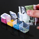 56 Slots Diamond Painting Storage Box Clear Embroidery Beads Drill Organizer
