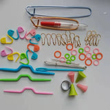 56 pcs Crochet Hooks Full Set Knitting Tool DIY Craft Needles with Case