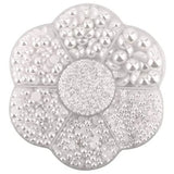 5600Pcs Flat Pearl Half Beads DIY Craft Jewelry Decor Nail Making
