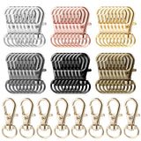 56Pcs Swivel Clasps Set Zinc Rotating Snap Hooks Heavy-Duty Luggage Hanging Hook