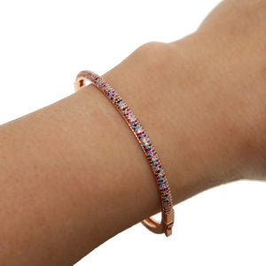 Viennois Classic Glittering Zirconia Circle Bracelet & Bangle for Women