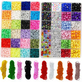 5700 Pcs Polymer Clay Beads Kit with Letter Beads and Elastic Strings