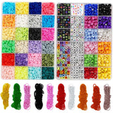 5700 Pcs Polymer Clay Beads Kit with Letter Beads and Elastic Strings