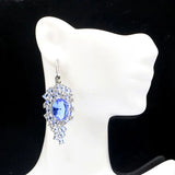 Violet Tanzanite Green Peridot Earrings