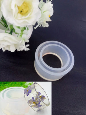 Silicone Round Bracelet Mould For Resin Real Flower DIY Mold