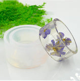Silicone Round Bracelet Mould For Resin Real Flower DIY Mold