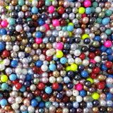 Iridescent Matte Pearl Loose Beads for DIY Jewelry