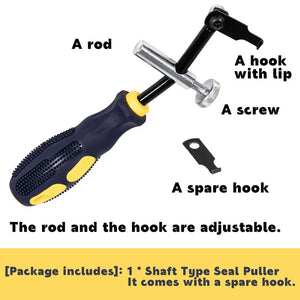 Shaft Type Seal Puller for Shaft/Seal Application, Remove Tools