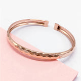 Rose Gold Plated Geometric Charm Bracelet for Women