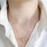Purple Chinese Style Bead Pendant Necklace