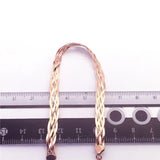 Purple Glossy Chain Bracelet 14K Rose Wide Charm Party Jewelry