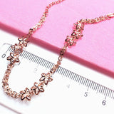 14K Rose Chinese Style Charm Bracelet Gift