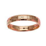 Purple Glossy Ring 14K Rose Geometric Resizable Men's Women's Jewelry