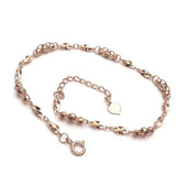 Chic 14K Rose Beads Bracelet for Women - Purple Plated Creative Charm Jewelry