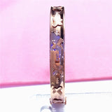 14K Rose Butterfly Bracelet Purple Plated Charm Jewelry