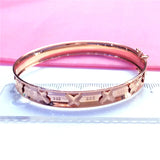 Purple Plated 14K Rose Butterfly Bracelet for Women Engagement Jewelry