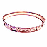 Purple Plated 14K Rose Butterfly Bracelet for Women Engagement Jewelry