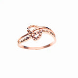 14K Rose Geometric Rings Women Charm Party Jewelry