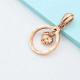 14K Rose Gold Plated Heart Pendant Necklace Classic Wedding Jewelry Gift
