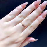 14K Rose Gold Plated Adjustable Flower Ring for Women