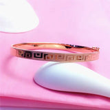 14K Rose Geometric Bracelet for Women Ethnic Glamour Jewelry