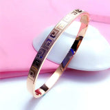 14K Rose Geometric Bracelet for Women Ethnic Glamour Jewelry