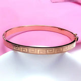 14K Rose Geometric Bracelet for Women Ethnic Glamour Jewelry