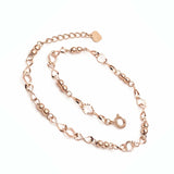 Rose Gold Geometric Bracelet Set for Women