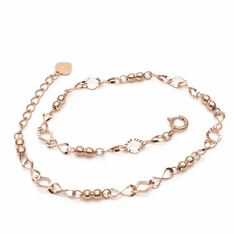 Rose Gold Geometric Bracelet Set for Women