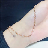 Rose Gold Geometric Bracelet Set for Women