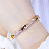 Elegant 14K Rose Geometric Bracelets for Women