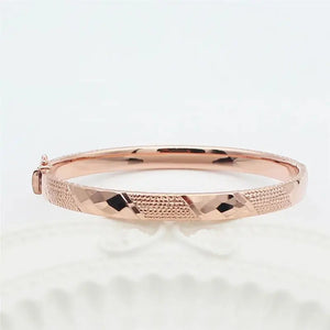 Elegant 14K Rose Geometric Bracelets for Women