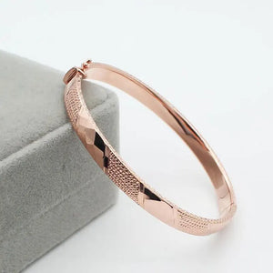 Elegant 14K Rose Geometric Bracelets for Women
