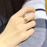 Adjustable 14K Rose Gold Plated Rings for Women