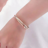 14K Rose Classic Glossy Bracelet Light Chinese Style Jewelry Gift