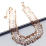 14K Rose Hollow Bracelet Women Charm Wedding Jewelry