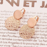 14K Rose Gold Openwork Earrings for Women