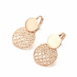 14K Rose Gold Openwork Earrings for Women