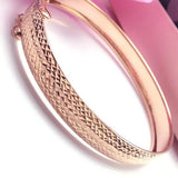 Purple 14K Rose Shining Charm Bracelet Wedding Engagement Women Accessories