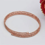 14K Rose Multilayer Beaded Bracelet