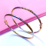 14K Rose Tricolor Bracelet For Women Light Engagement Jewelry