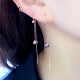 14K Rose Bead Earrings for Women - Party Wedding Jewelry Gift