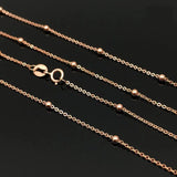 Purple 14K Rose Three Layer Chain Beads Bracelets for Women