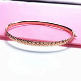 Purple 14k Rose Geometric Sparkling Bracelet for Women