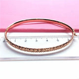 Purple 14k Rose Geometric Sparkling Bracelet for Women