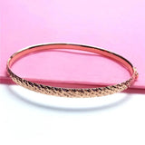 Purple 14k Rose Geometric Sparkling Bracelet for Women