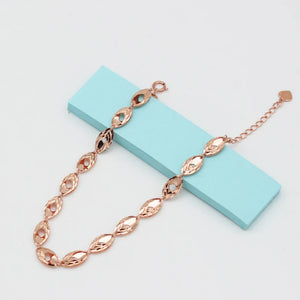 Purple Water Drops Bracelets for Women 14K Rose Jewelry Gift