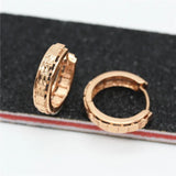 Rose Gold Plated Classic Hoop Earrings for Women
